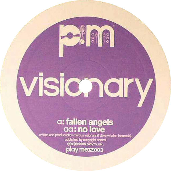 Visionary ‎ Fallen Angels / No Love - Kliknutm na obrzek zavete